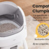 Automatic Self-Cleaning Cat Litter Box for Multiple Cats | Open-Top Design with Integrated Safety Protection & Ultra-Quiet Operation