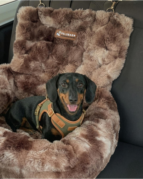 Luxury Dog Car Bed | Washable Travel Car Seat Bed for Dogs