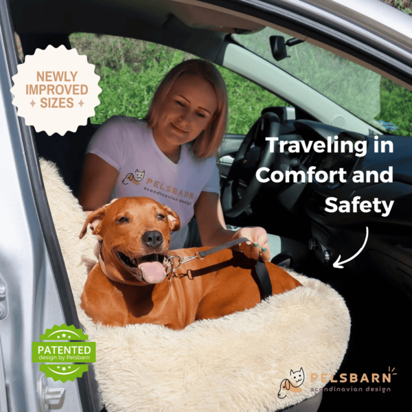 Protecting Dog Car Bed 2.0 | Washable Travel Car Seat Bed for Dogs