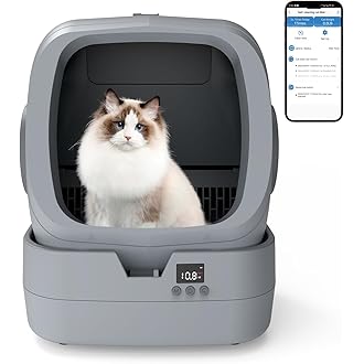 Automatic Self-Cleaning Cat Litter Box for Multiple Cats | Open-Top Design with Integrated Safety Protection & Ultra-Quiet Operation