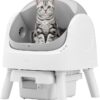 Automatic Self-Cleaning Cat Litter Box for Multiple Cats | Open-Top Design with Integrated Safety Protection & Ultra-Quiet Operation