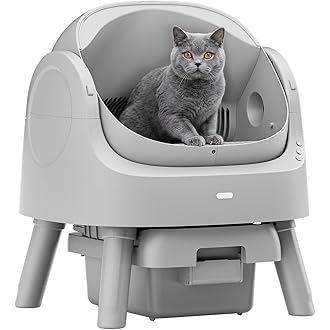 Automatic Self-Cleaning Cat Litter Box for Multiple Cats | Open-Top Design with Integrated Safety Protection & Ultra-Quiet Operation