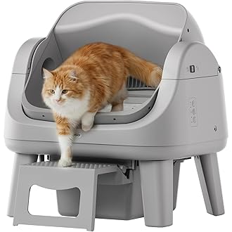 Automatic Self-Cleaning Cat Litter Box for Multiple Cats | Open-Top Design with Integrated Safety Protection & Ultra-Quiet Operation