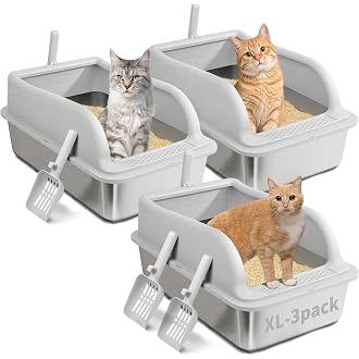 Automatic Self-Cleaning Cat Litter Box for Multiple Cats | Open-Top Design with Integrated Safety Protection & Ultra-Quiet Operation