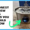 Stainless Steel Cat Water Fountain | 74 oz (2.2L) Automatic Pet Water Fountain with 6 Filters & 6 Pump Sponges | Ultra-Quiet Water Dispenser for Cats & Small Dogs