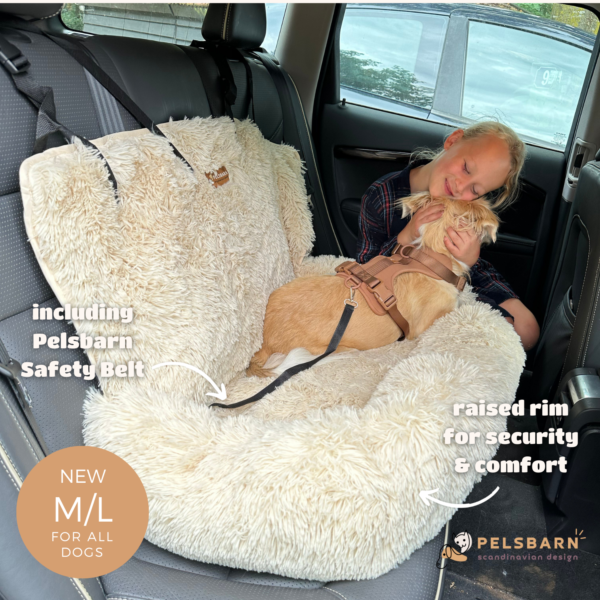 Protecting Dog Car Bed 2.0 | Washable Travel Car Seat Bed for Dogs