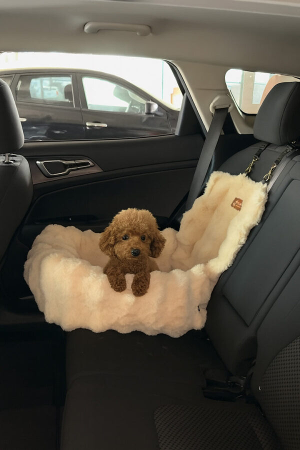 Luxury Dog Car Bed | Washable Travel Car Seat Bed for Dogs