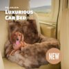 Luxury Dog Car Bed | Washable Travel Car Seat Bed for Dogs