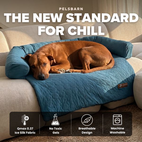 Cooling Dog Sofa Bed | Self-Cooling Washable Pet Bed