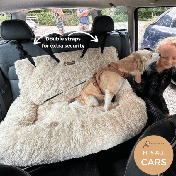 Protecting Dog Car Bed 2.0 | Washable Travel Car Seat Bed for Dogs