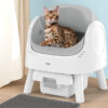 Automatic Self-Cleaning Cat Litter Box for Multiple Cats | Open-Top Design with Integrated Safety Protection & Ultra-Quiet Operation