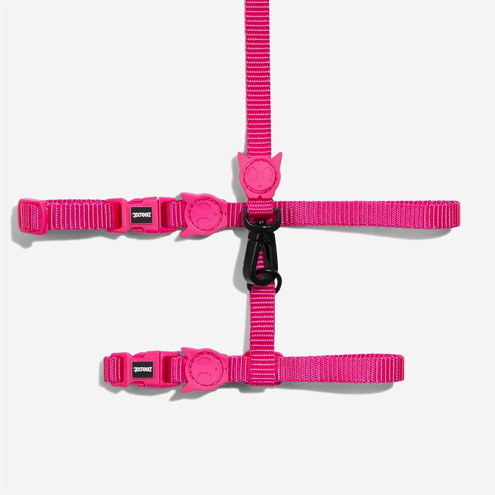 zeedog-cat-harness-pink-led_main-1.jpg Pink LED | Cat Harness with Leash